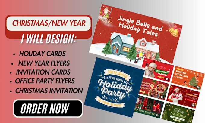 Gig Preview - Do children christmas flyers, office new year party card, invitation card 2025