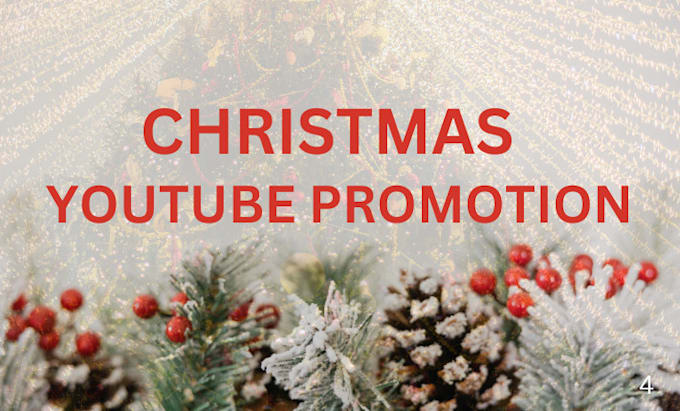 Gig Preview - Do organic christmas youtube video promotion christian yt promotion