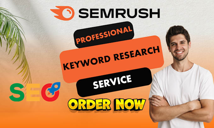 Gig Preview - Research inten  based SEO keywords with high search volume