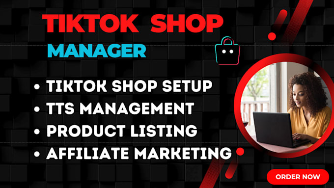 Gig Preview - Setup tiktok shop dropshipping tiktok shop affiliate marketing