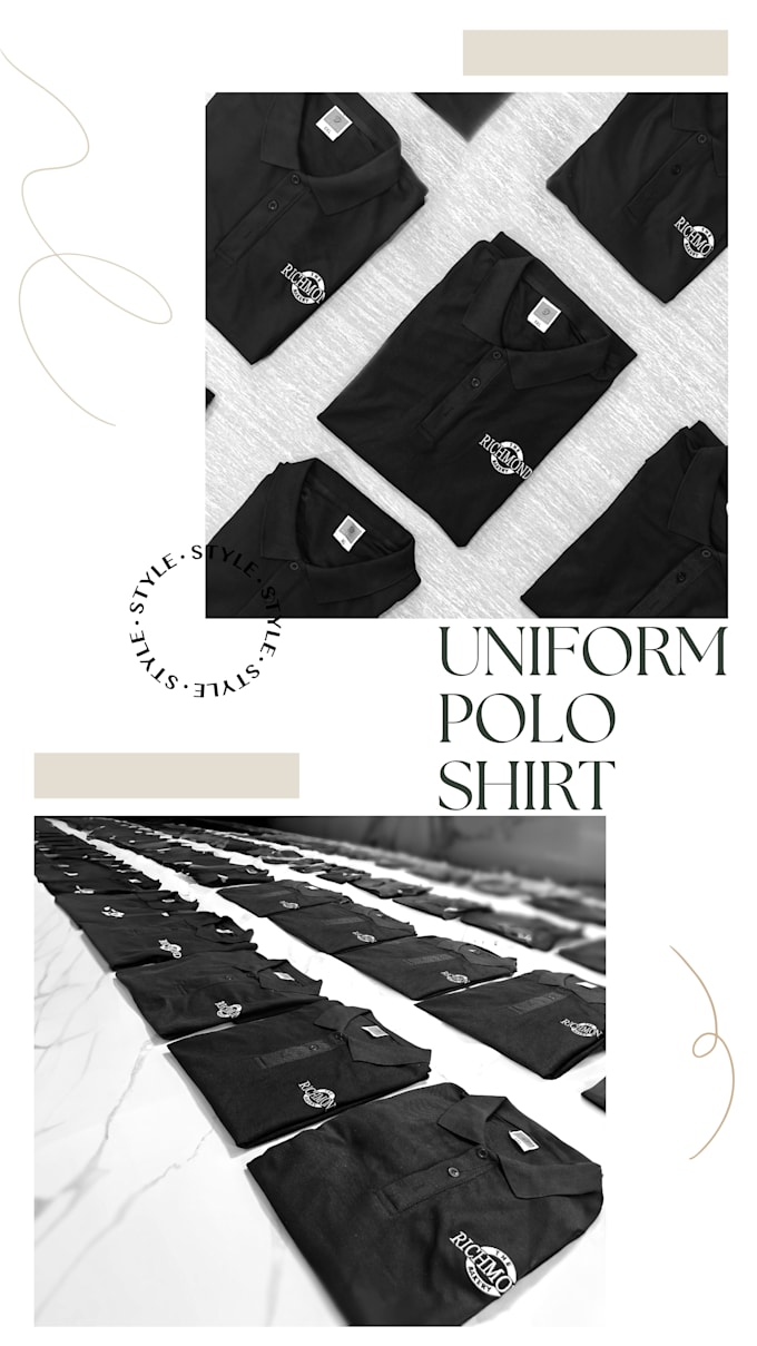 Gig Preview - Create custom embroidered polo shirts for australian businesses