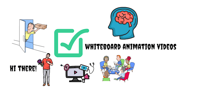 Gig Preview - Create custom whiteboard animation video with animated video ads