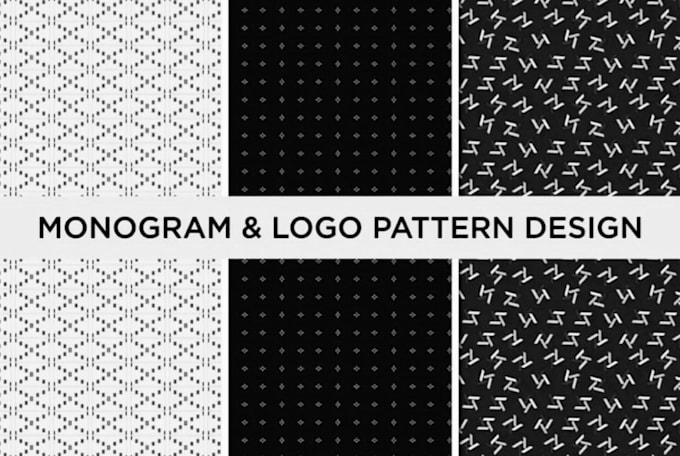 Gig Preview - Create unique monogram seamless patterns for your brand