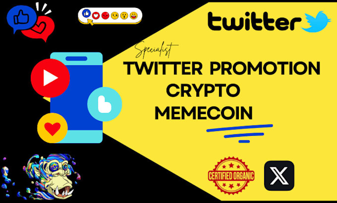 Gig Preview - Crypto x twitter marketing for organic growth, hype pump memecoin, token launch