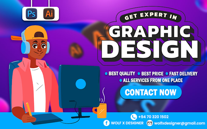 Bestseller - be your custom graphic designer for all your needs