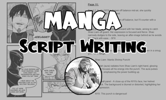 Gig Preview - Write a script for you manga, comic book, or anime