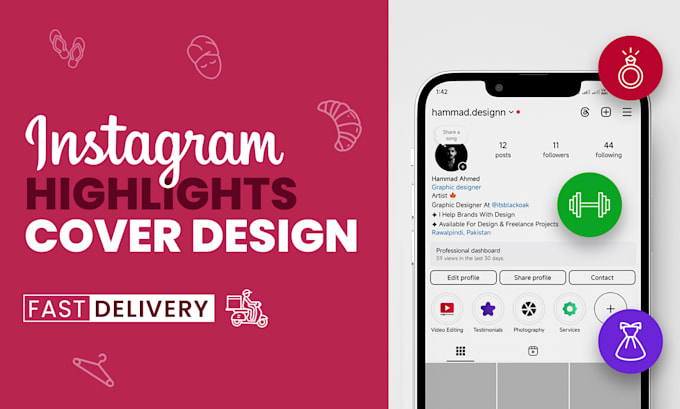 Gig Preview - Design custom instagram highlight covers and icons to match your style