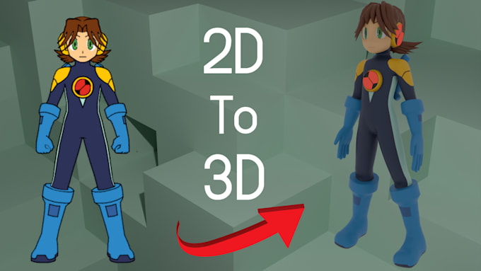 Gig Preview - Model a 3d character for you