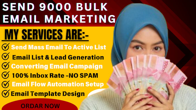 Gig Preview - Send 900 millions email bulk email campaign, email blast to inboxes and SMS