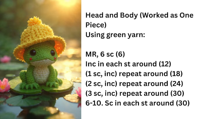 Gig Preview - Write step by step crochet pattern, amigurumi, toy patterns with video and image