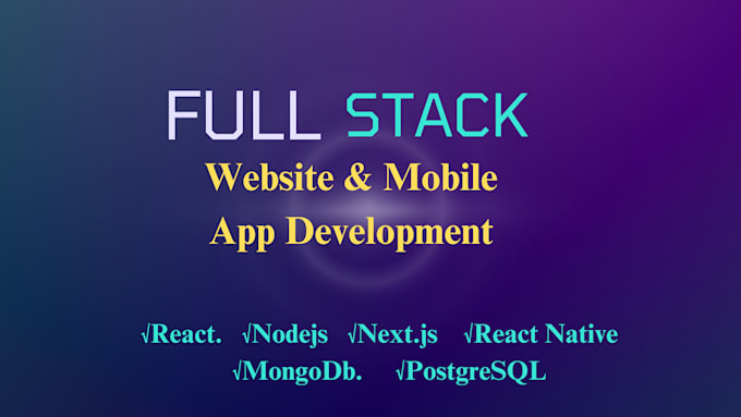 Gig Preview - Be full stack developer, front end developer, web developer, software developer