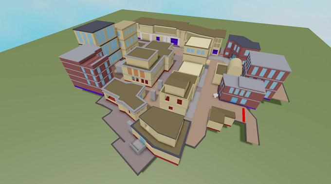 Gig Preview - Do a realistic roblox building, roblox builder, simulator map for your game