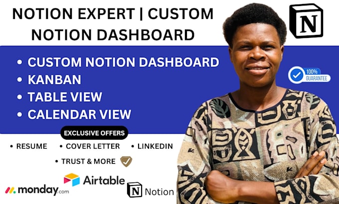 Gig Preview - Build custom notion template, workflows for your business