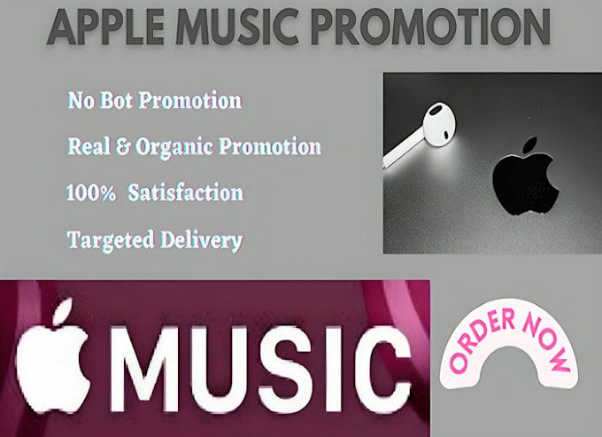 Gig Preview - Do organic apple music promotion on popular playlists, audio mack promotion