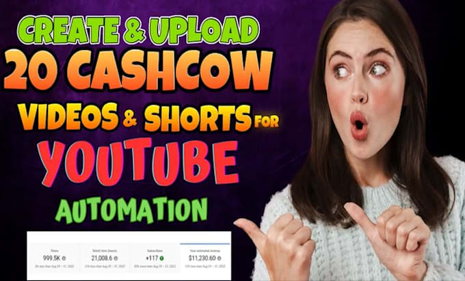 Gig Preview - Create automated youtube cash cow videos, top10 videos and cash cow channel