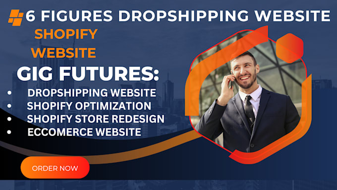 Gig Preview - Build guaranteed 6 figure dropshipping store, design shopify website