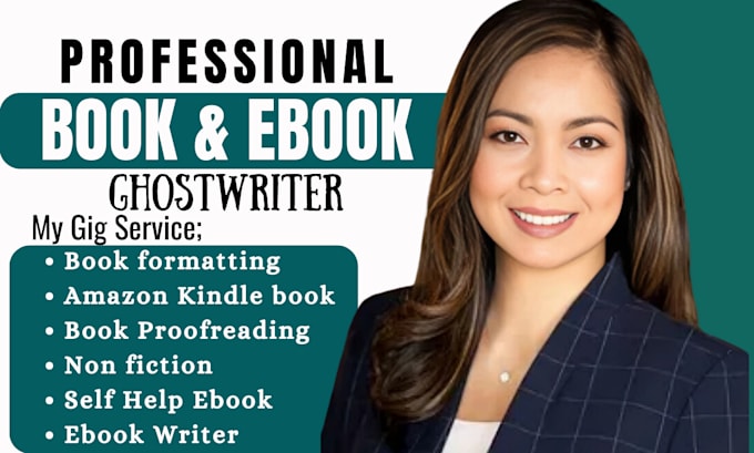 Gig Preview - Do book and ebook ghostwriting, book and ebook writing, ebook ghostwriter, ebook