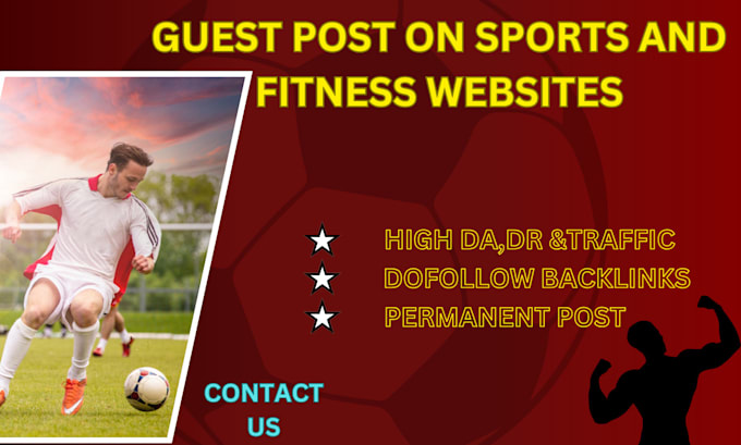 Bestseller - publish guest posts on sports and fitness websites with dofollow links