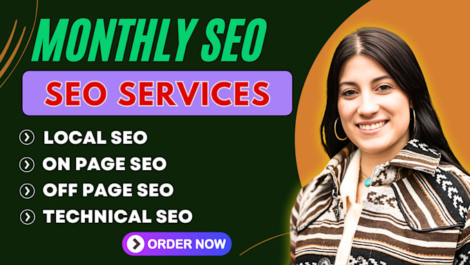 Gig Preview - Perform complete monthly SEO service with high quality backlinks