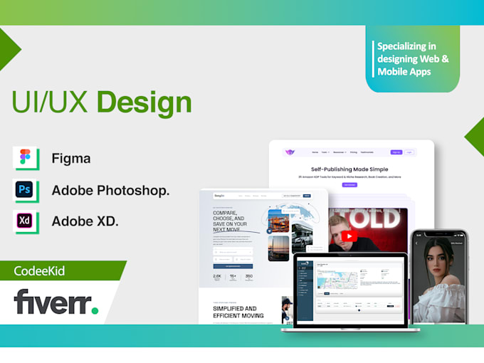 Gig Preview - Design UI UX for your web applications or mobile applications