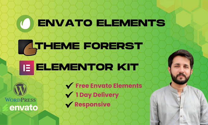 Gig Preview - Full install, customize envato elements or themeforest theme, template