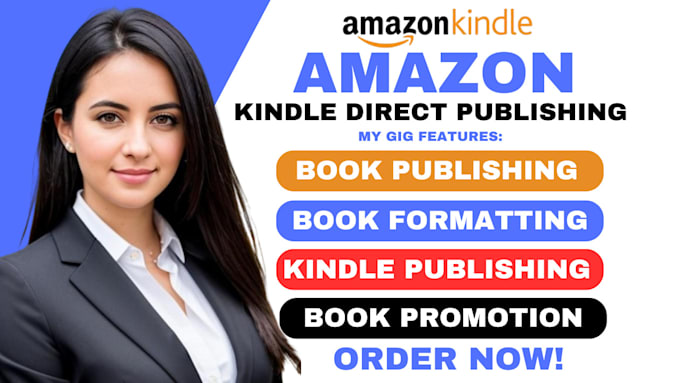 Gig Preview - Do amazon kdp book formatting book publishing book editing as ebook ghostwriter