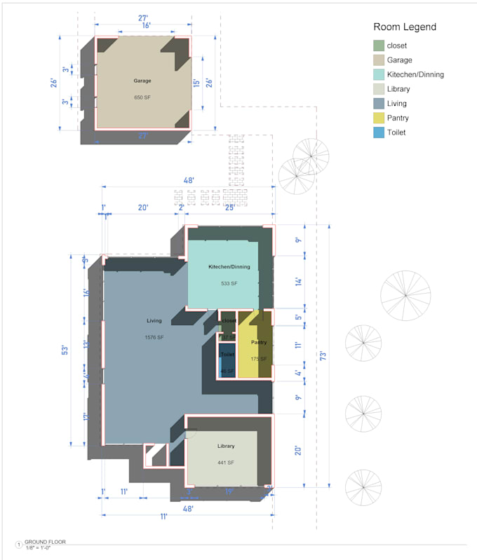 Gig Preview - Redraw floor plan for real estate agent