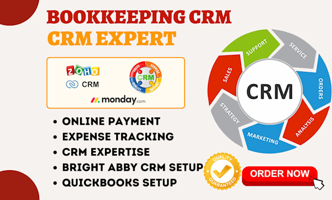 Gig Preview - Setup bookkeeping crm quickbooks taxprep lightyear taxdome stampli bright abby