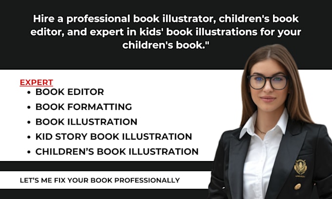 Gig Preview - Do book illustration, kid book illustration, book editor for children story book