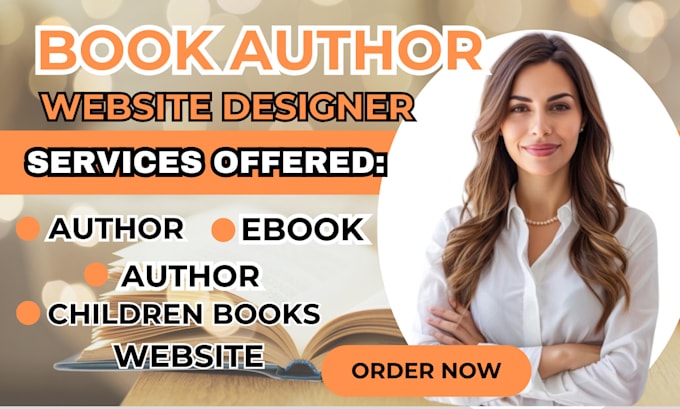 Gig Preview - Build book author website children book website design ebook website