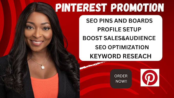 Gig Preview - Be your pinterest marketing manager, design seo optimized pins and boards