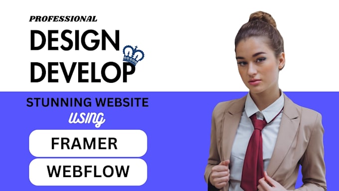 Bestseller - design or develop stunning website using webflow or framer