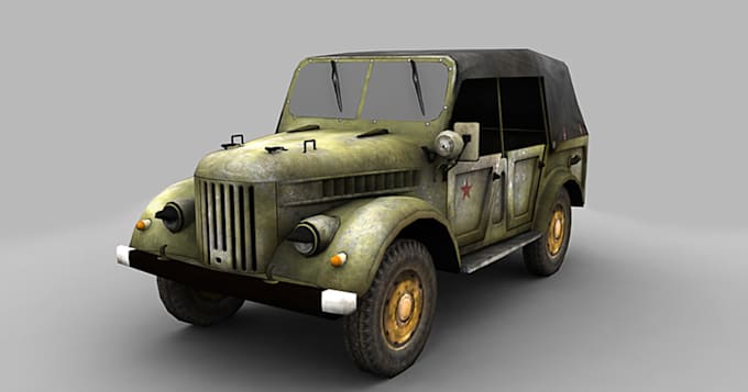 Gig Preview - Blend car design,sci fi car,realistic car render,sport car,3d military vehicle