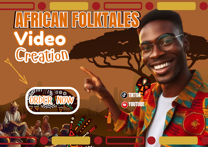 Gig Preview - Create a mind bowing african folktales video creation for youtube