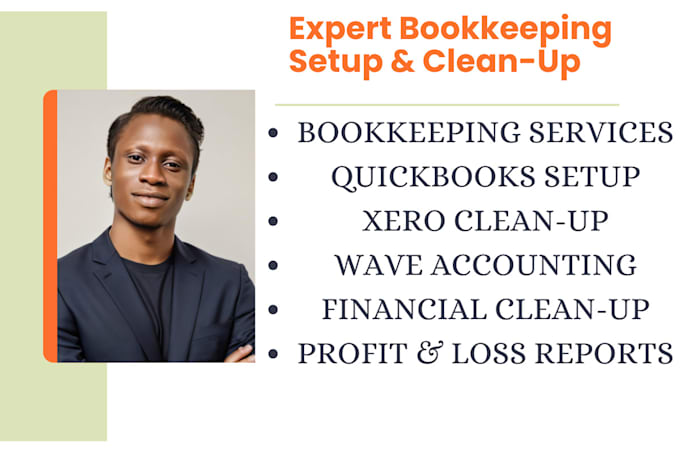 Bestseller - setup bookkeeping and clean up in quickbooks online, wave and xero