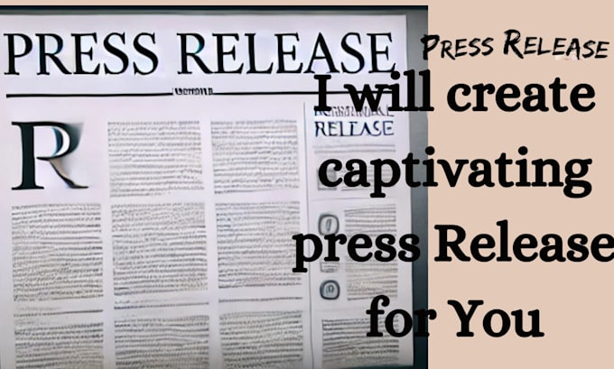 Gig Preview - Write your press release by an experienced media newsman