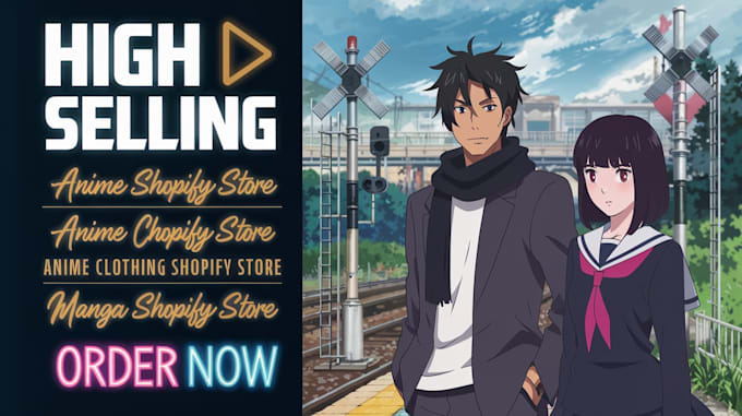 Gig Preview - Profitable anime shopify store, anime clothing store, manga shopify store, anime