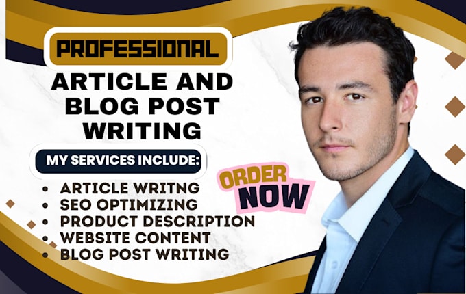 Gig Preview - Do SEO article writing content writing blog post writing and website