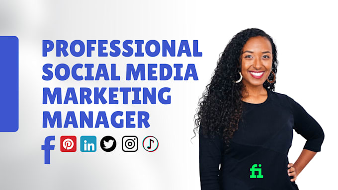 Gig Preview - Be social media marketing manager content creator design