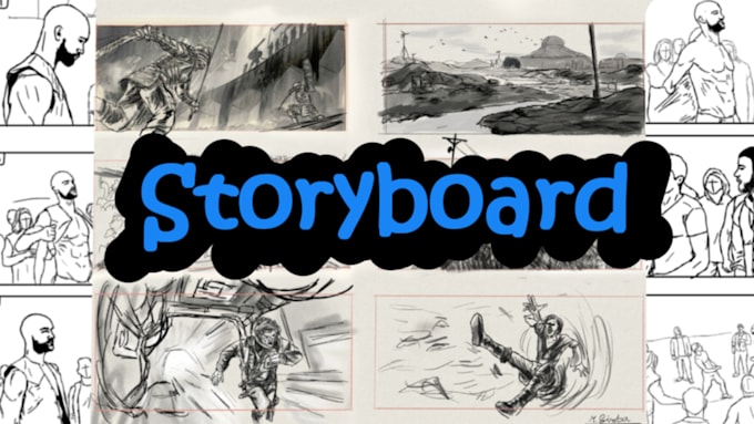 Gig Preview - Draw storyboards for your film or animation or ad