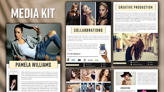 Gig Preview - Create a top quality epk design, pitch deck, media kit, dj kit, lead magnet