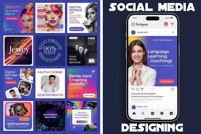 Gig Preview - Do professional instagram post and social media post design