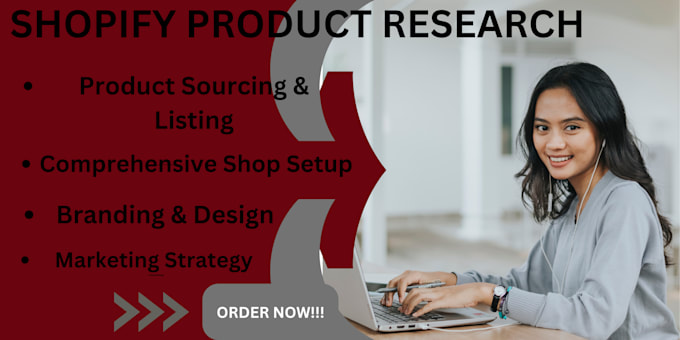 Gig Preview - Find shopify dropshipping product research, shopify winning products research