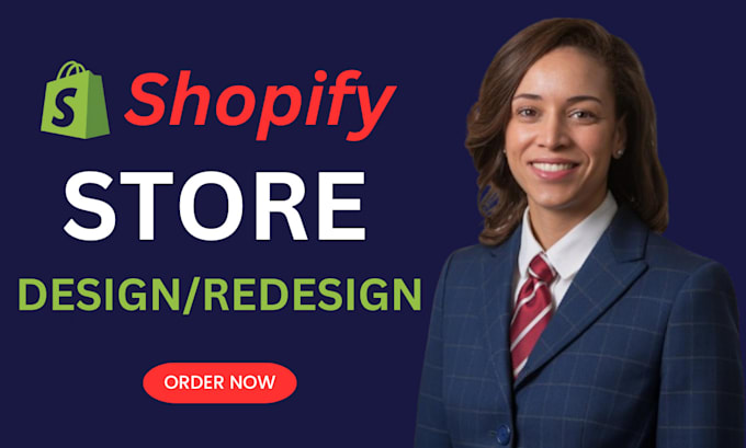 Gig Preview - Design, redesign shopify store, shopify dropshipping store, shopify website