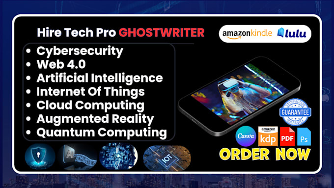 Gig Preview - Ghostwrite your ebook on cybersecurity, quantum computing, iot, future tech, 5g