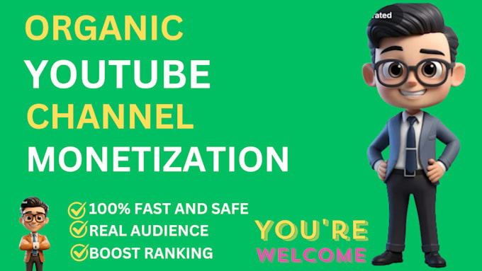 Gig Preview - Do supersonic youtube video promotion to boost your channel growth for monetize