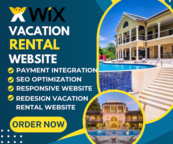 Gig Preview - Design, redesign airbnb property management website, vacation rental website,wix