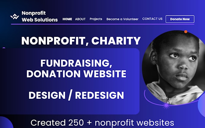 Gig Preview - Create, nonprofit, charity, donation, fundraising, crowdfunding website