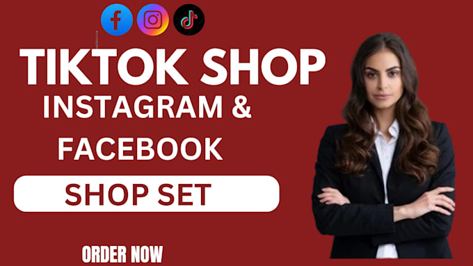 Gig Preview - Setup facebook shop, instagram shop, tiktok shop, tiktok ads or fix tiktok shop