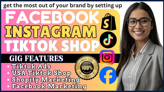 Gig Preview - Boost shopify store sales, tiktok marketing, facebook shop or instagram shop